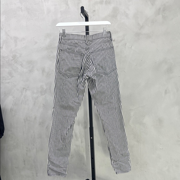 Nili Lotan Black and White Striped Pants - Picture 2 of 6